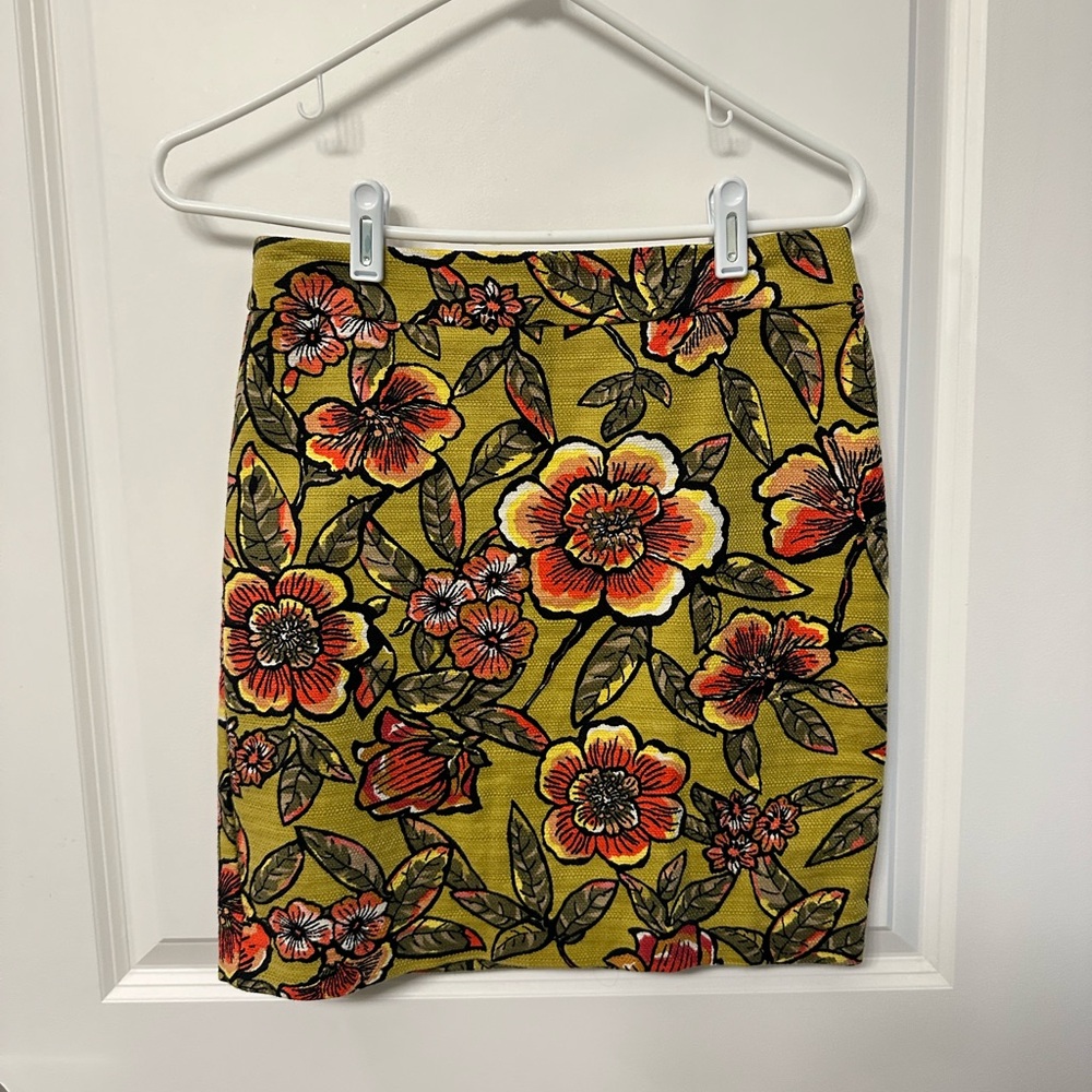 Ann Taylor Loft Embroidered Skirt